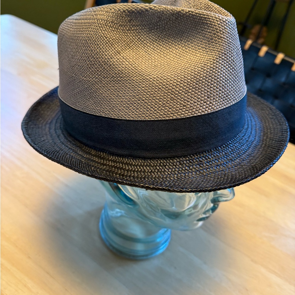 Stylish Tan and Black Fedora Hat